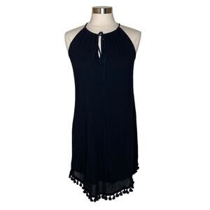 Michael Stars Halter Tassel Dress in Black Women’s Size Small
